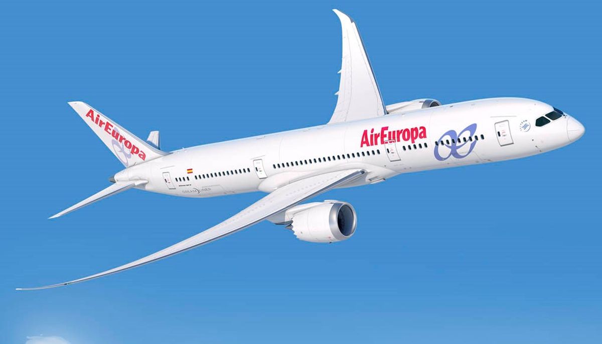 Air Europa operará la ruta Córdoba-Madrid con aeronaves Boeing 787 Dreamliner.