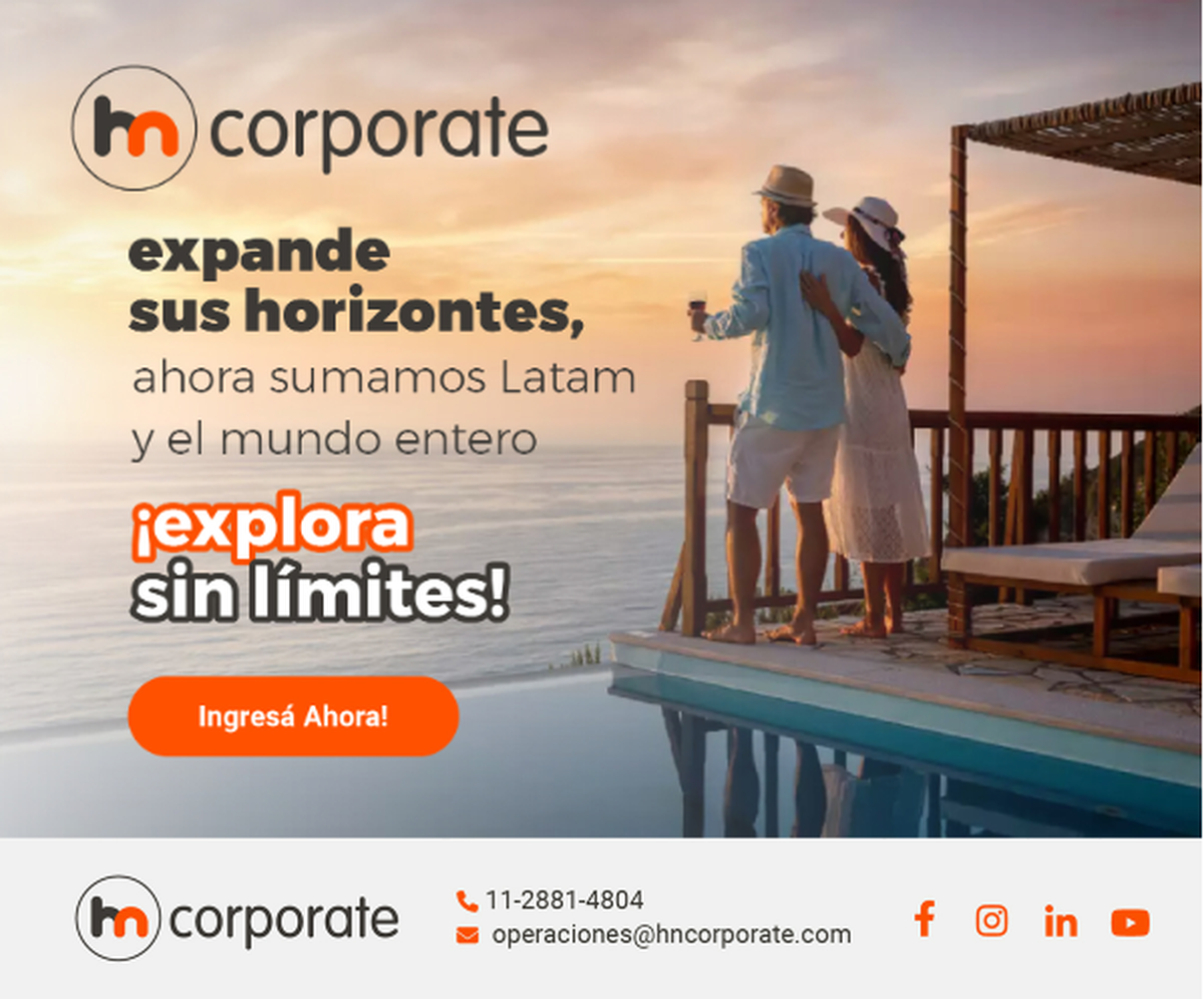 HN Corporate contempla oferta de hoteles para Argentina y el resto del mundo.