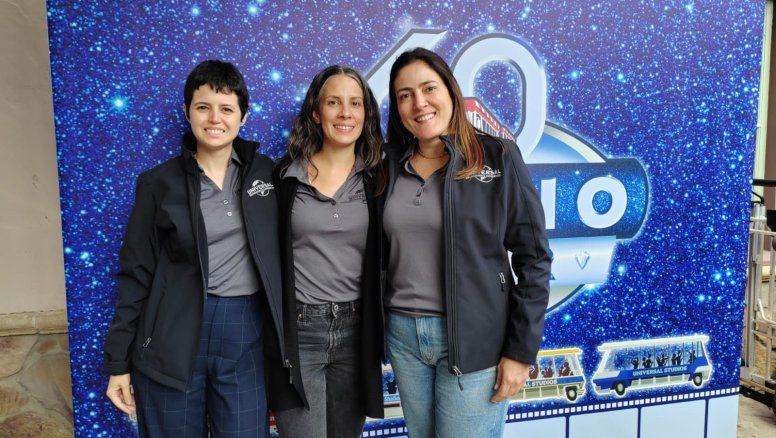 Carollyne Almeida, Daniela Madrid y Gabriela Cavalheiro, de Universal.