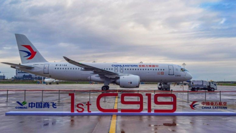 China Eastern recibió su primer Comac C919.