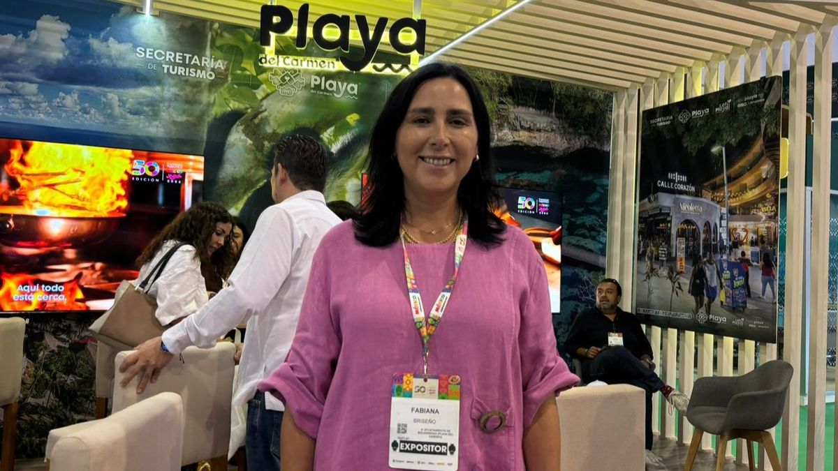 Fabiana Briseño, secretaria de Turismo de Playa del Carmen.