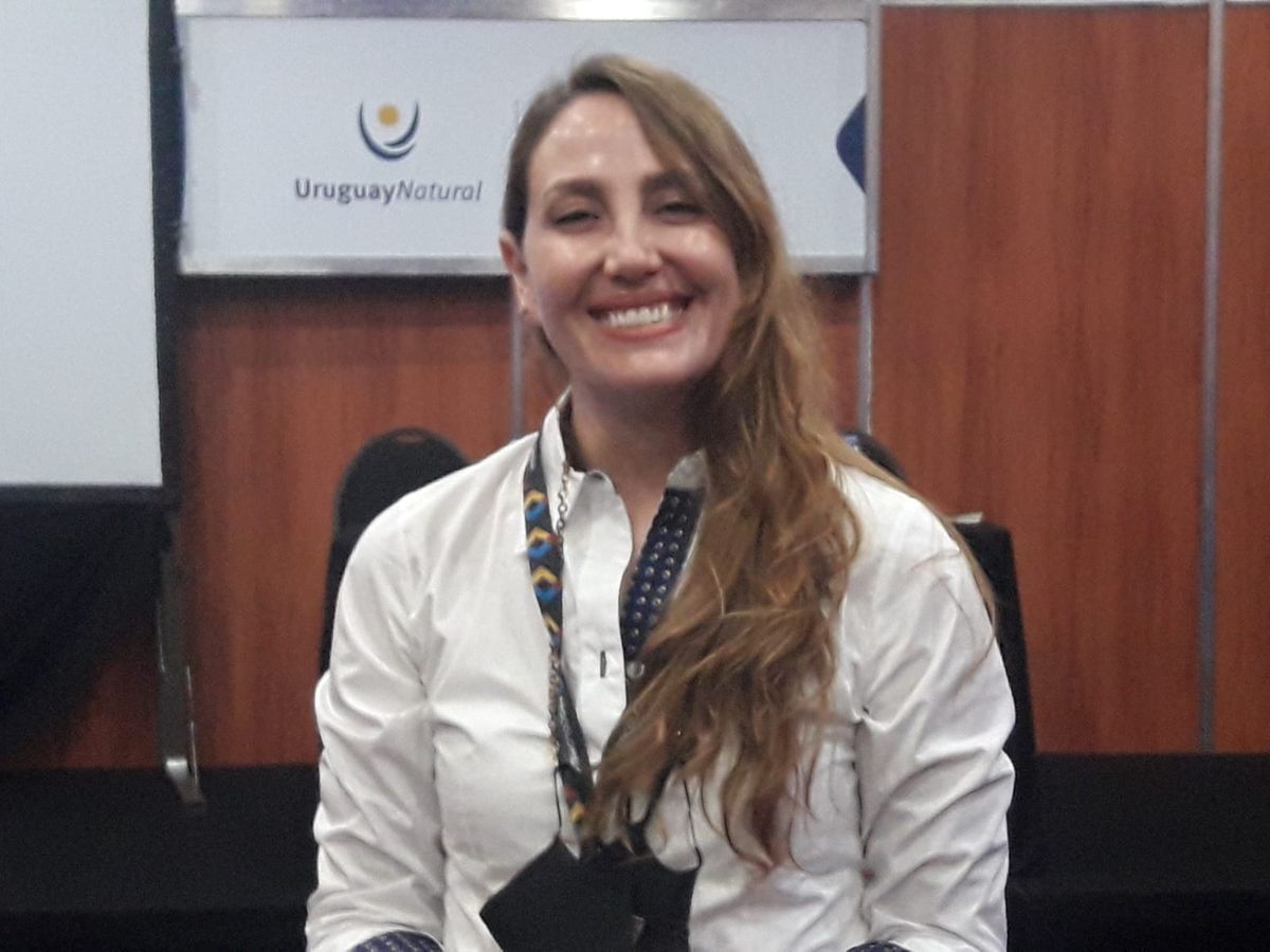 Lina Patarroyo, asesora senior ProColombia para Argentina, Uruguay y Paraguay, responsable de dar la presentación de Colombia en la Feira Internacional de Turismo de América Latina.