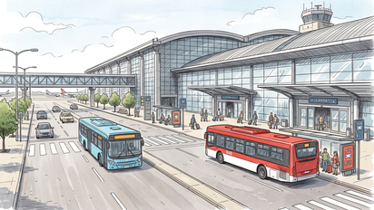 Aeropuerto SCL: Buses RED no afectan libre competencia, dice la FNE