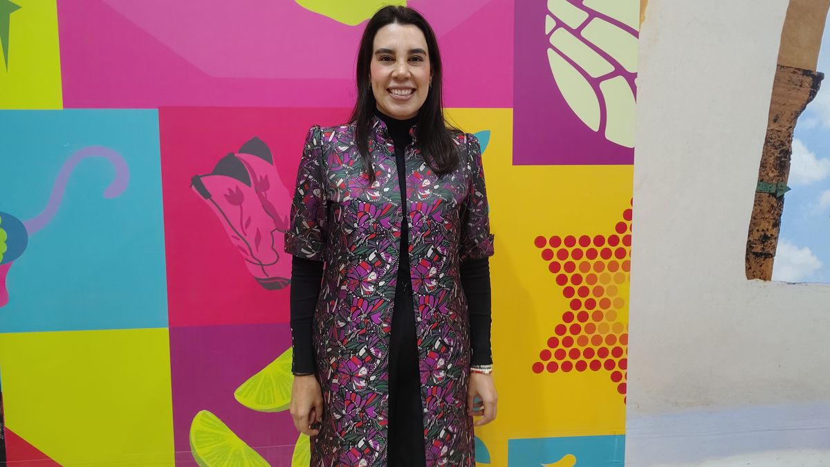 Josefina Rodríguez Zamora, secretaria de Turismo del Gobierno de México, durante la Vitrina Turística Anato 2026.