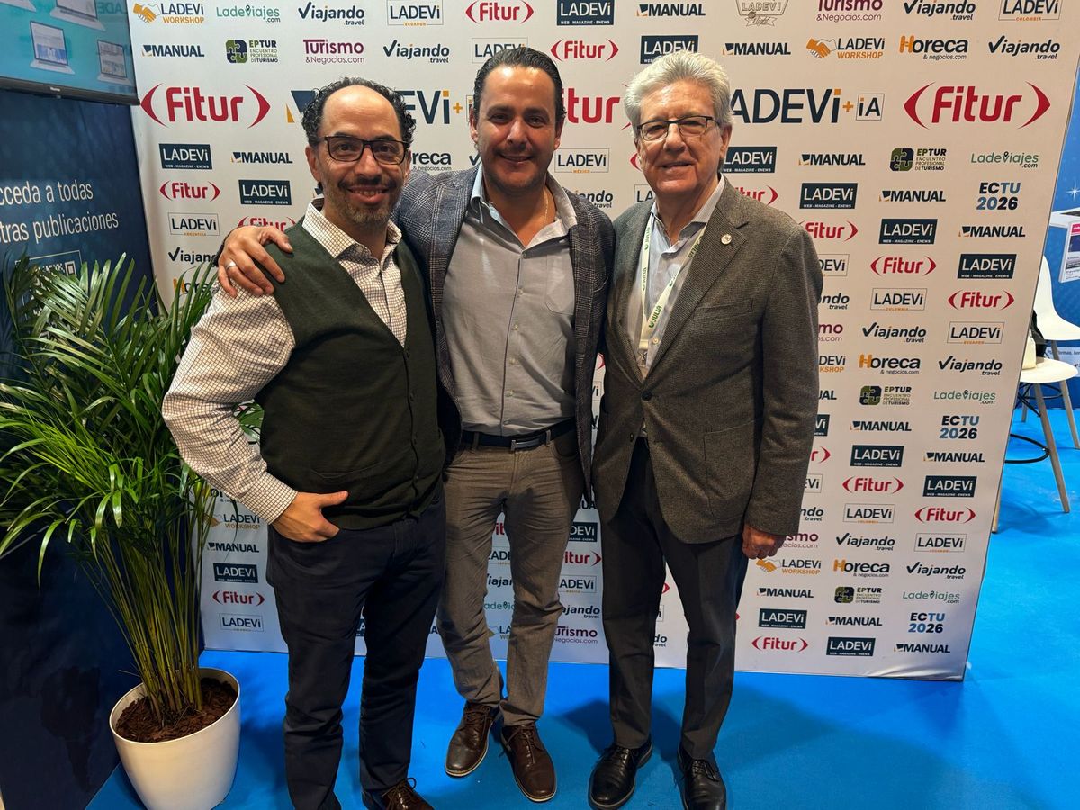 Socios Expo Mayoristas: Francesco Taverna (Viajes Fama), Javier Galicia (Operadora Concierge) y Martí Sarrate (Juliá Tours).