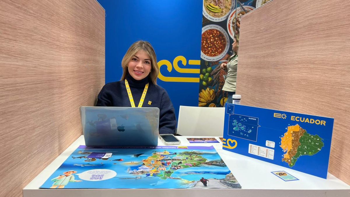 Andrea Guevara, sales manager de la agencia de viajes Bm Tours. Fitur 2026.