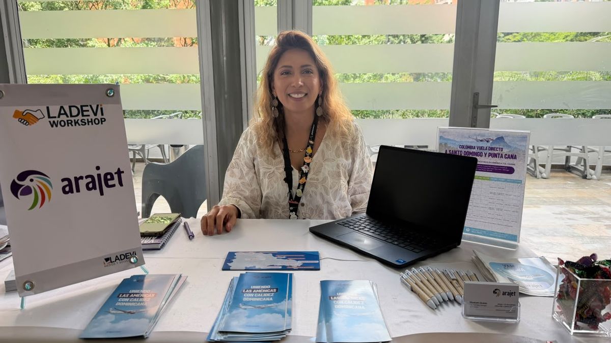 Elizabeth Giraldo, de Arajet, durante el Ladevi Workshop Medellín 2026-2.