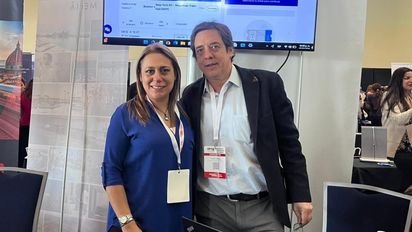 Ana Paola Durón y Andrés Ivanier, de TIJE Travel Tech Group, en EPTU 2026.