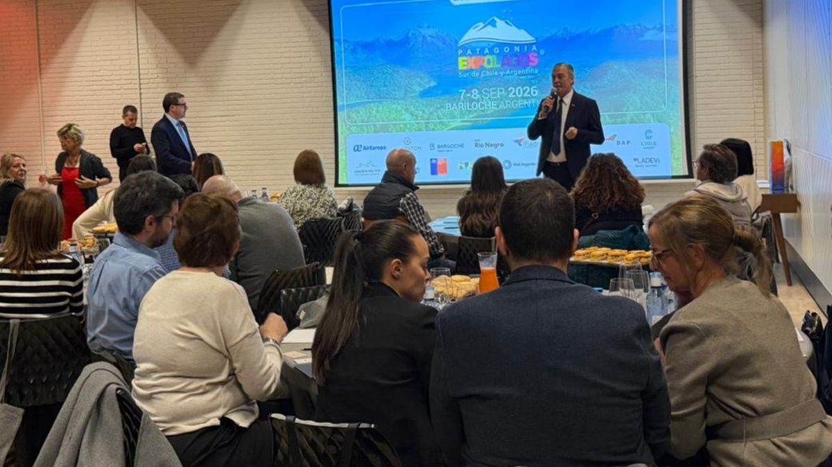 Lanzamiento de Expolagos Patagonia 2026 en Madrid, frente a turoperadores de España.