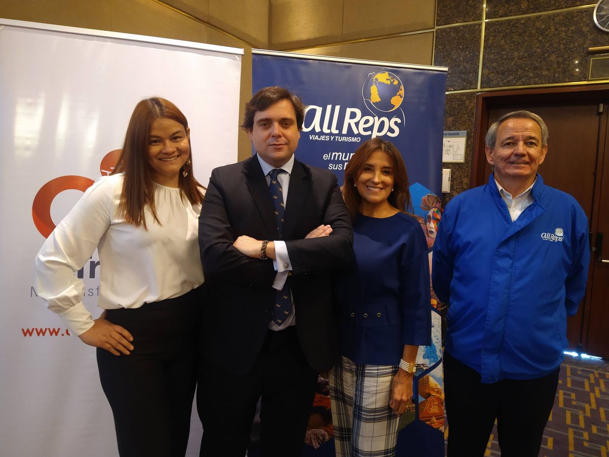 Marisol, directora de producto de CIC Travel, Antonio Marquez, director Comercial y de Marketing de Mapaplus, Odalys Bautista, gerente general de All Reps y Alvaro, director Comercial de All Reps.
