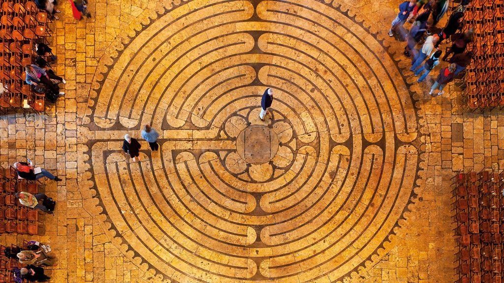 El laberinto de la Catedral de Chartres es un espacio para la reflexión.