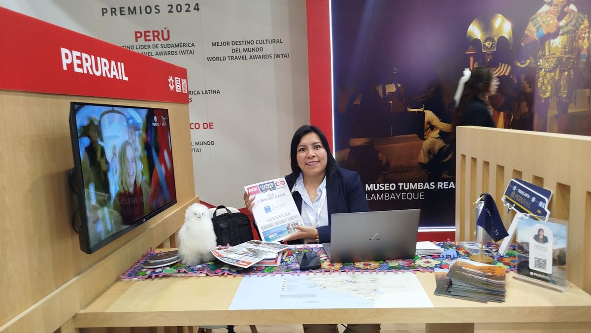 Gabriela Cevallos, ejecutiva de ventas de PeruRail.