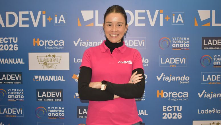 Verónica de Íscar, Chief B2B Sales Officer de Civitatis, durante la Vitrina Turística Anato 2026.
