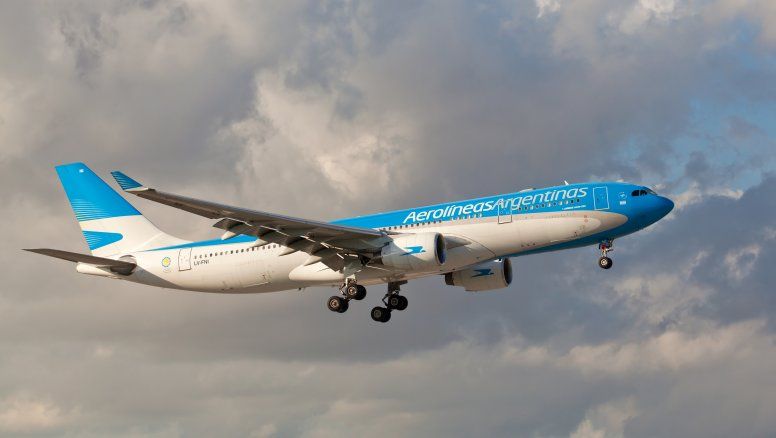 Un Airbus A330 de Aerolíneas Argentinas.&nbsp;
