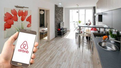 Aplicación de Airbnb en un apartamento turístico en Europa.&nbsp;