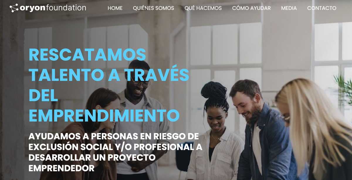 Web de Oryon Foundation Web de Oryon Foundation