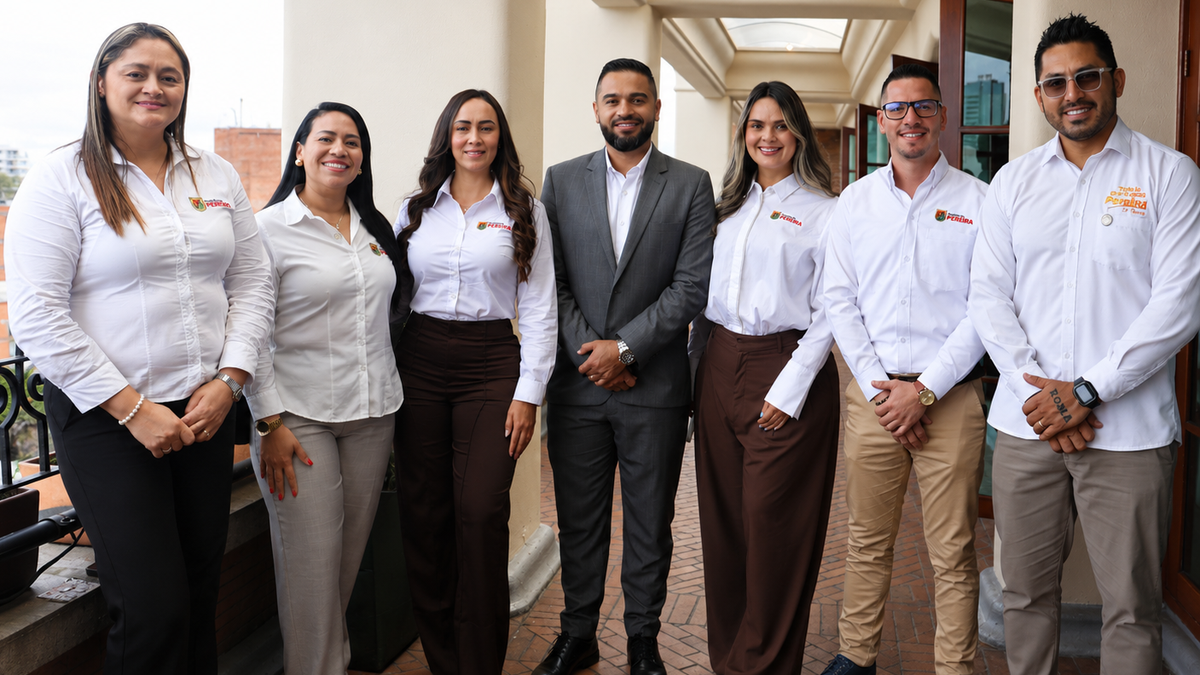 Claudia Toro, Lizeth Cantillo, Luisa Vidal, Cristian Toro, Lina Jiménez, Felipe Gómez y Alejandro Pérez de la Secretaría de Desarrollo Económico de la Alcaldía de Pereira.&nbsp;
