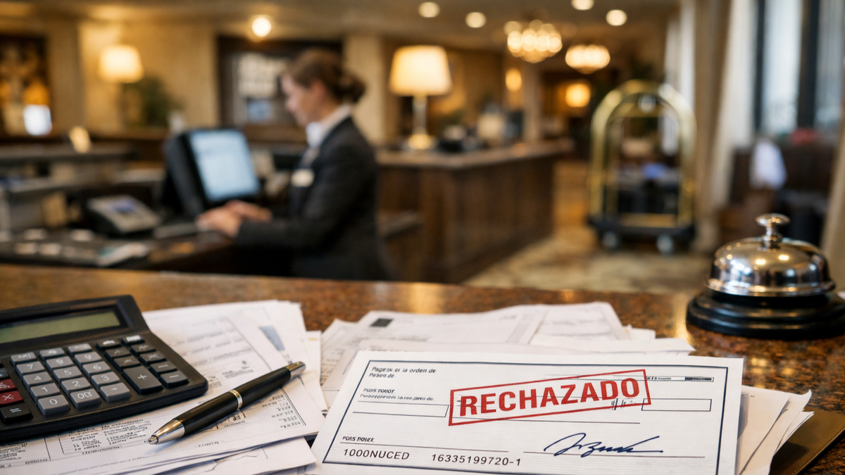 Cheques rechazados y deudas en aumento reflejan la tensión financiera que atraviesan hoteles y restaurantes en Argentina.