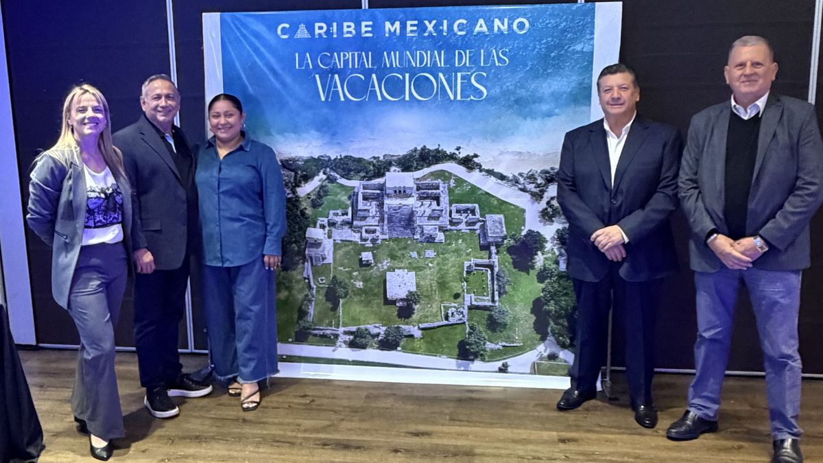 La comitiva de Caribe Mexicano en el marco del Roadshow.