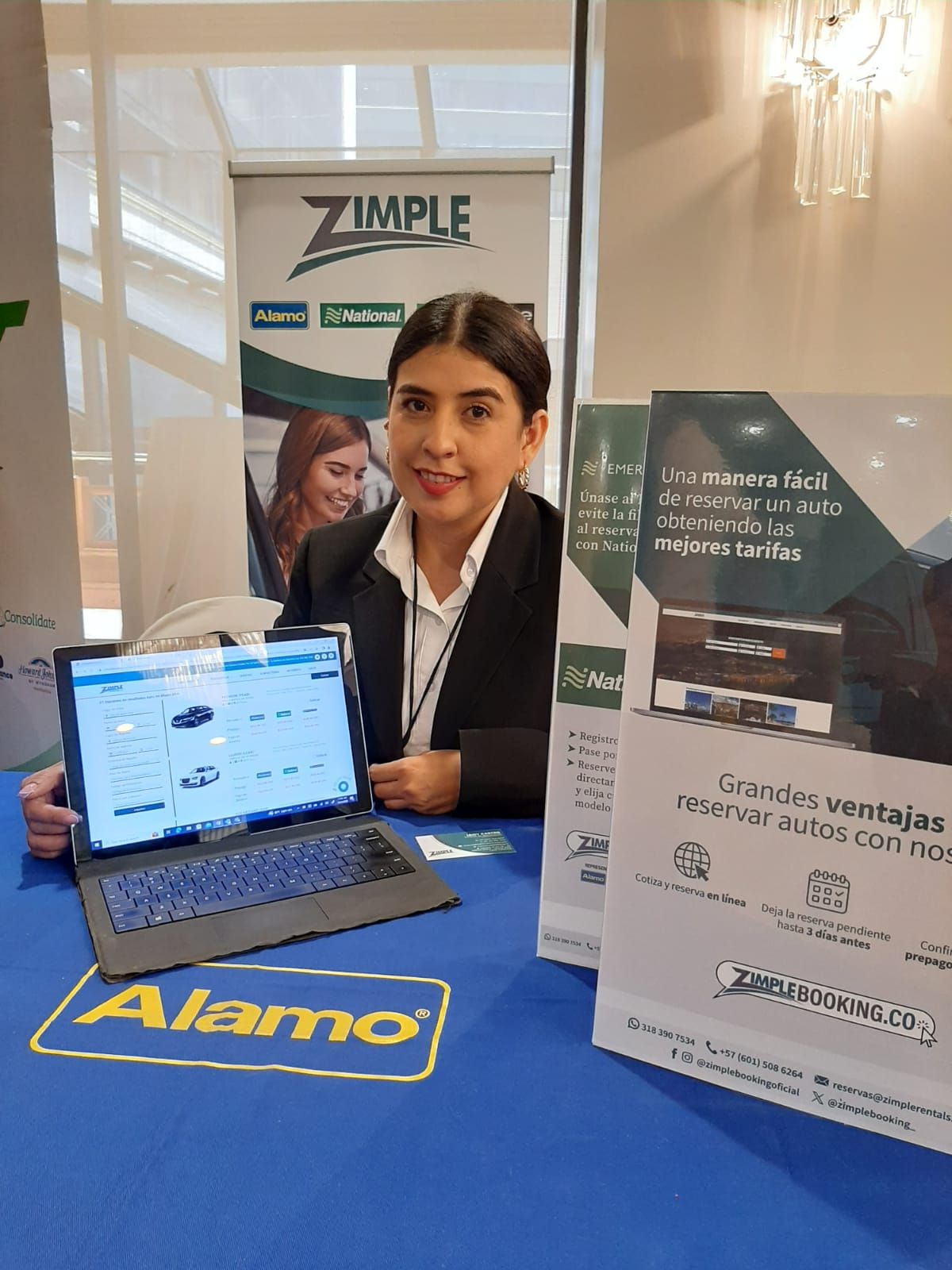 Leidy Castro de Zimple Rentals durante su participación en el Workshop de Ladevi Quito. 