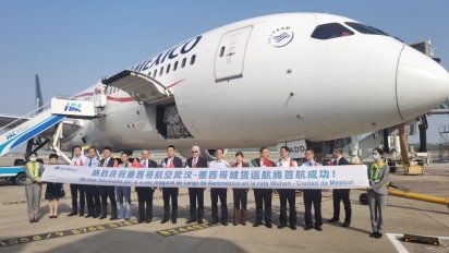 AEROMÉXICO. Wuhan y México se unen en un vuelo de carga