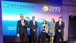 El equipo de Tempo Reps organizó el lanzamiento del Norwegian Prima en Chile. 