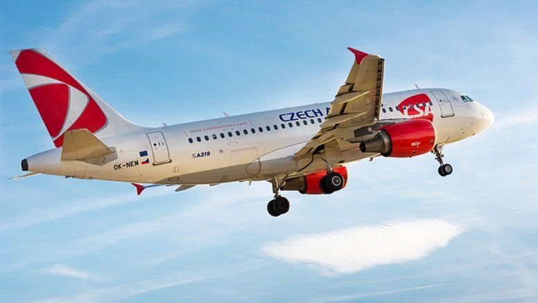 Uno de los Airbus A319 de Czech Airlines.