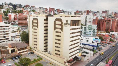 Uno de los hoteles cerrados, el Akros Quito.