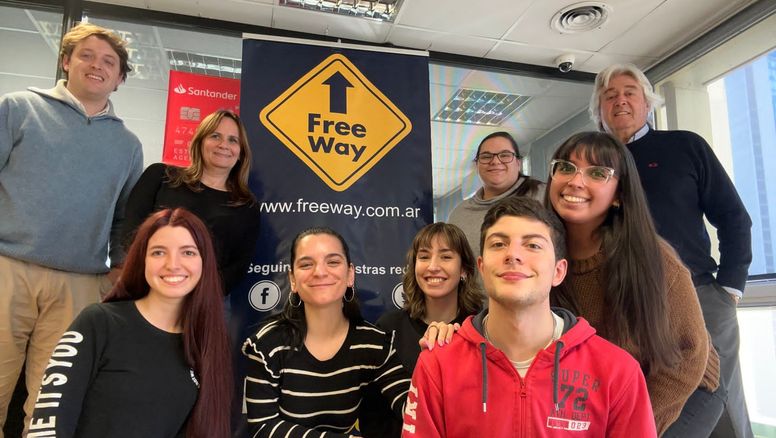 El renovado equipo de Free Way en Buenos Aires.
