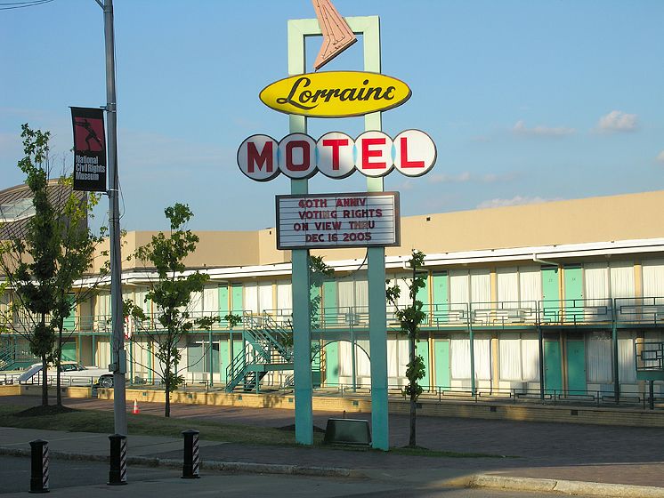 El motel Lorraine donde asesinaron a Martin Luther King.