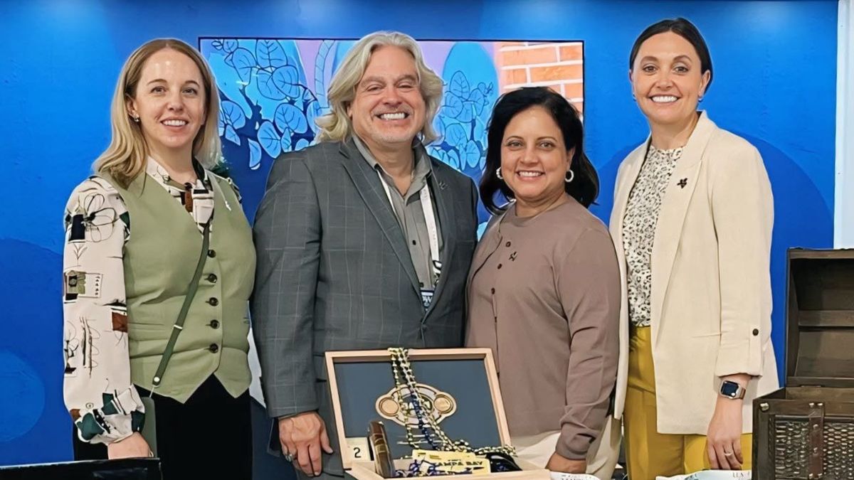 Visit Tampa Bay: Stefanie Zinke, Santiago Corrada, Marisol Berrios y Mylia Batista.