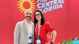 Alejandro Buitrago y Juanita Ariza, Visit Central Florida, en el marco de IPW 2026.