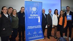 &nbsp;Juan Carlos Arias; Julián Barbosa; Martha Gómez, Global Mercado del Turismo; Luis Bustamante, Brand USA.