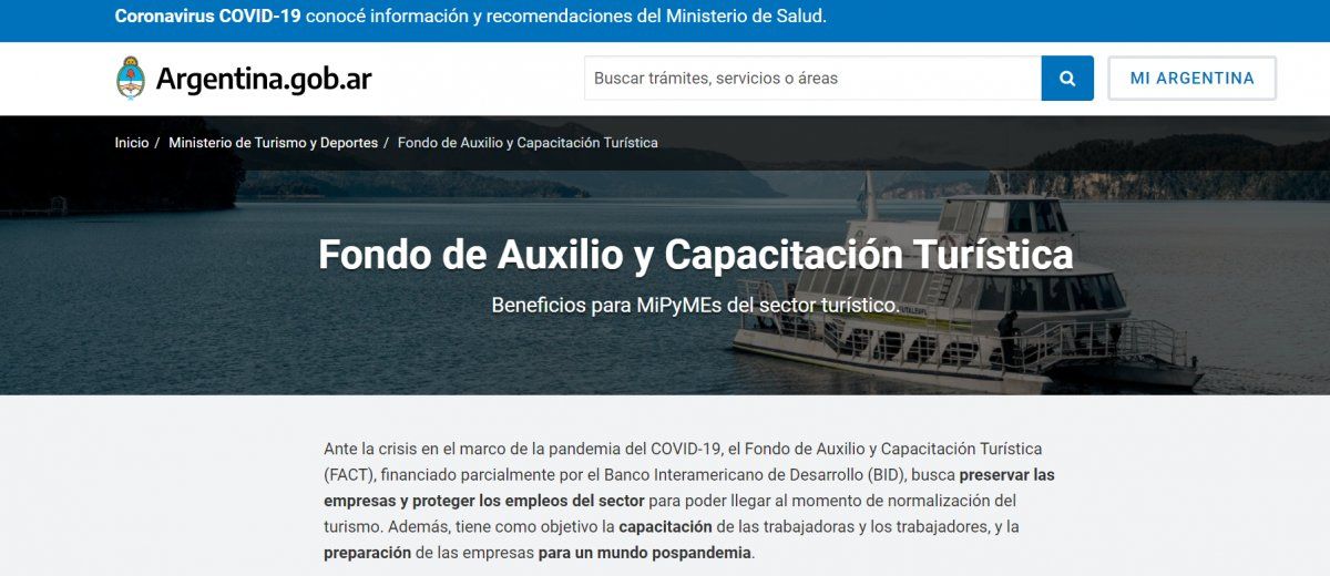 El Gobierno&nbsp;cual otorgar&aacute; $ 2.600 millones para auxiliar a las MiPymes&nbsp;de Turismo.