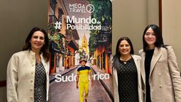 Kanako Mitsui, Millie Matos&nbsp;y Carol Zaid durante el Road Show 2026 de Mega Travel en Ciudad de México.