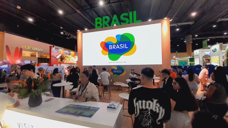 Stand de Brasil, país invitado de FIT 2024.&nbsp;
