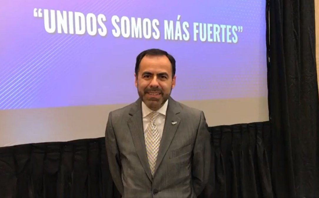 José Luis Medina, presidente de Metro, durante la asamblea presencial de la asociación.