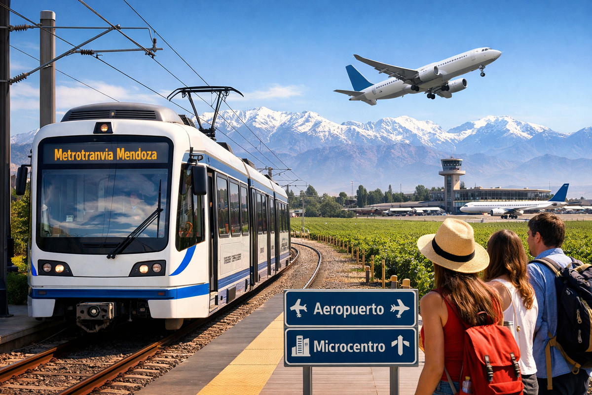 Tren al aeropuerto en Mendoza: cuándo inaugura y por qué cambia la competitividad turística.
