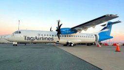 Uno de los ATR 72 de TAG Airlines con la nueva imagen corporativa.