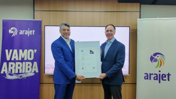 El certificado IATA consolida el compromiso de Arajet con los más altos estándares internacionales de seguridad, eficiencia y calidad.&nbsp;