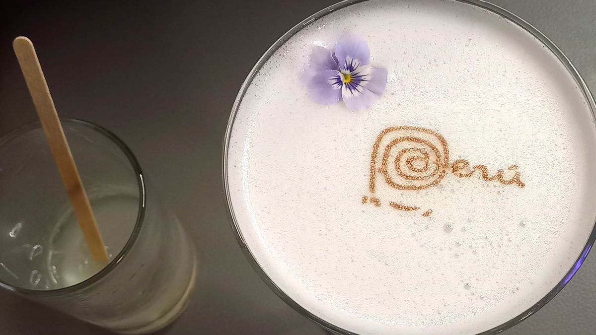 Degustación de pisco sour.