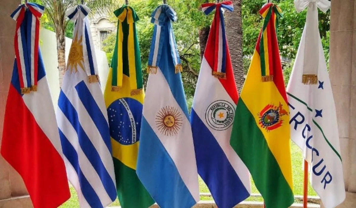 Países que hacen parte del Mercosur.