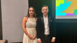 Daniel Zapata, director comercial de Hoteles Dann y Catalina Arango, directora de Comunicaciones y Relaciones Públicas del Buró de Convenciones y Visitantes de Medellín.