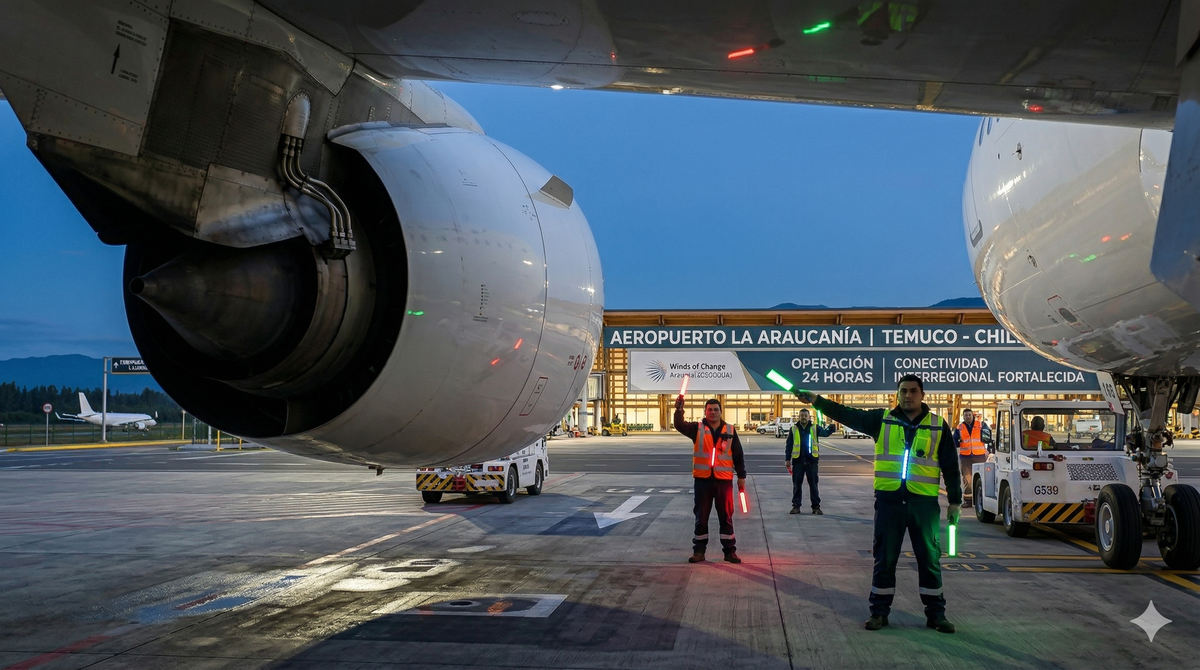 Programa Aeropuertos 24 Horas anunciado por la Subsecretaría de Turismo comenzará con La Serena y Temuco.