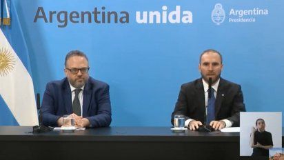 El titular de la cartera de Desarrollo Productivo, Matías Kulfas, y el ministro de Economía Martín Guzmán.
