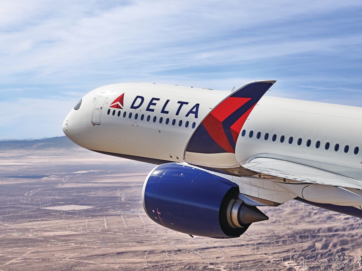 Delta Air Lines opera Airbus A350, como el de la foto, y A330NEO, fabricados en Europa.