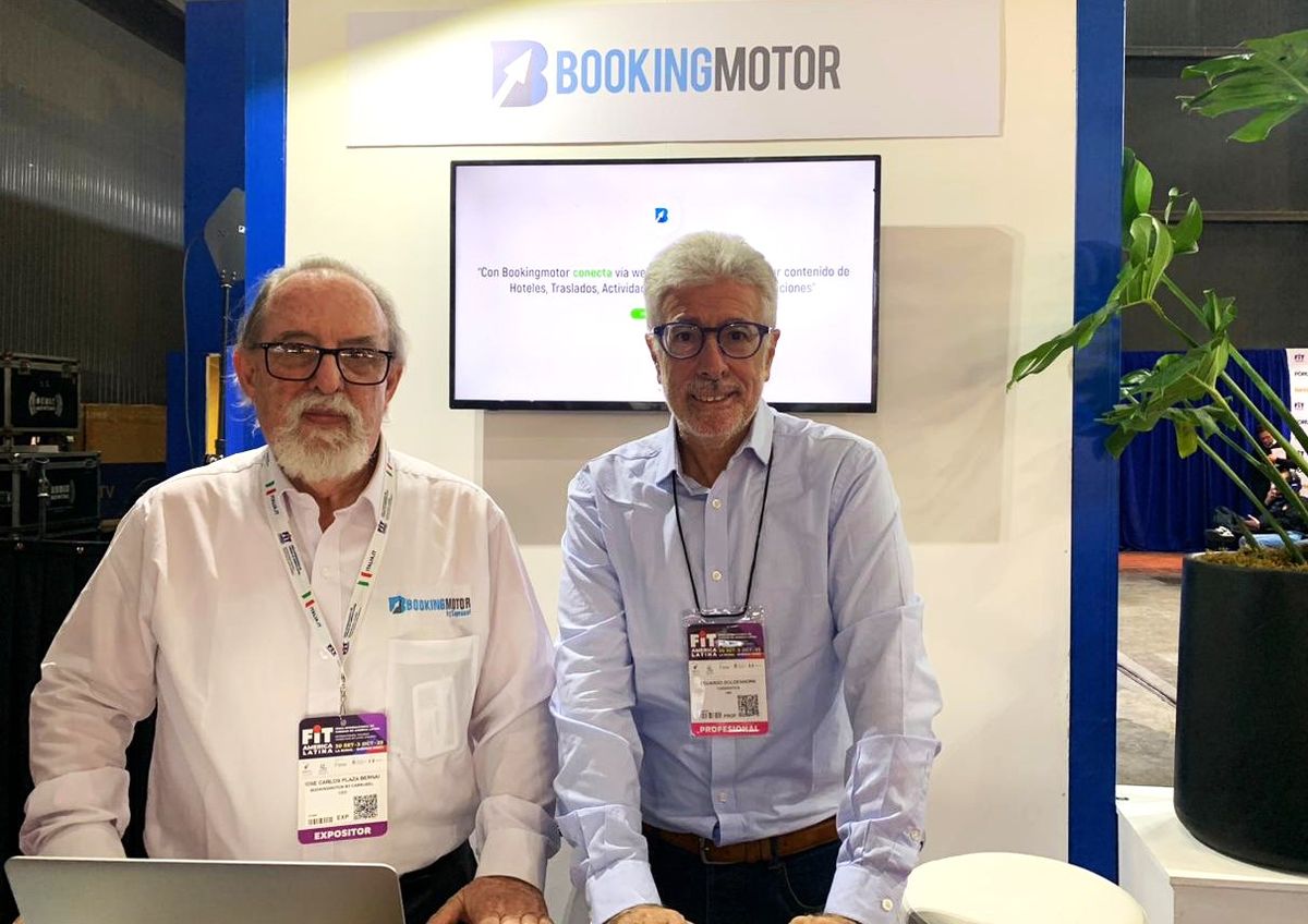 Juan Carlos Plaza y Eduardo Goldenhörn, CEOs de BookingMotor y Turismatica, respectivamente.