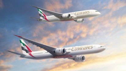 Render del pedido de aviones de fuselaje ancho de Emirates a Boeing.