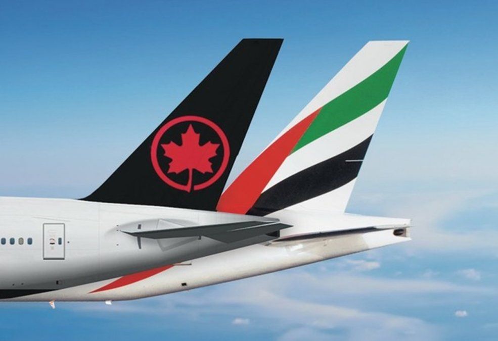 Air Canada y Emirates planean implementar un acuerdo de código compartido.