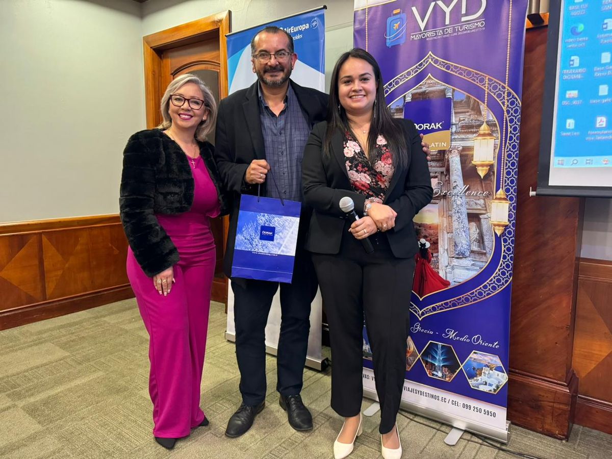 Ganador de uno de los premios entregados en la cena de presentación de nuevos destinos de Dorak.